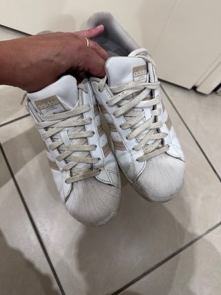 Adidas Superstar Beige/Bianco 41.5