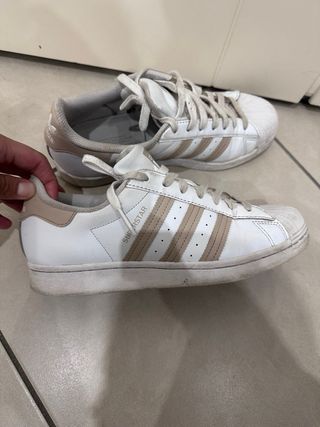 Adidas Superstar Beige/Bianco 41.5