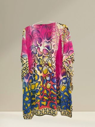 Caftán playero multicolor - Talla única