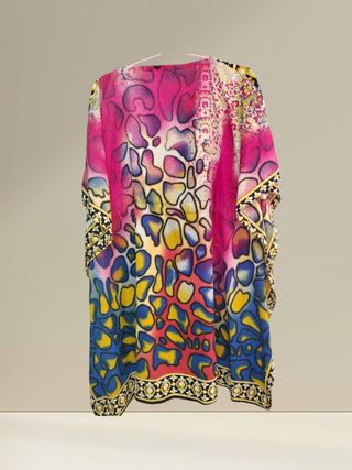 Caftán playero multicolor - Talla única