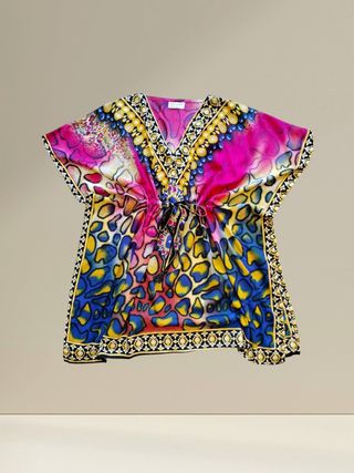 Caftán playero multicolor - Talla única