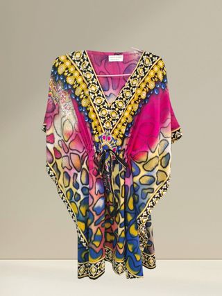 Caftán playero multicolor - Talla única