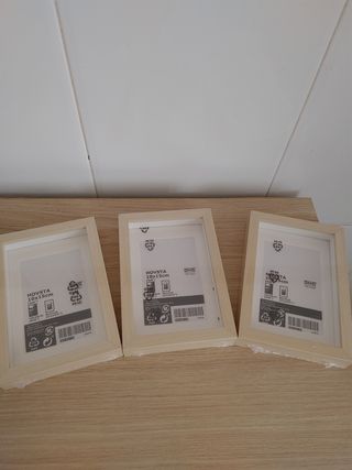 3 Marcos fotos IKEA Hovsta 10x15cm