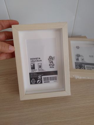3 Marcos fotos IKEA Hovsta 10x15cm