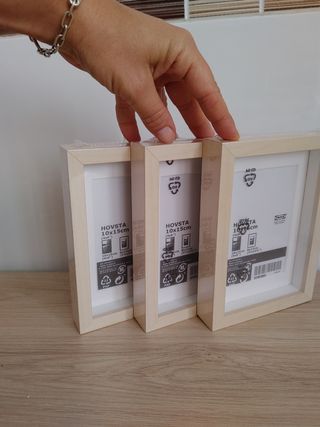 3 Marcos fotos IKEA Hovsta 10x15cm