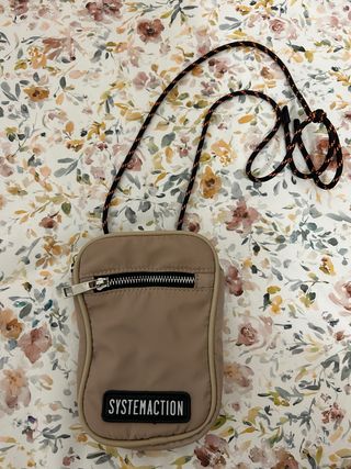 Bolso bandolera SYSTEMACTION beige