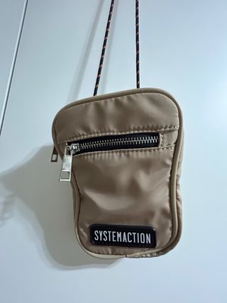 Bolso bandolera SYSTEMACTION beige