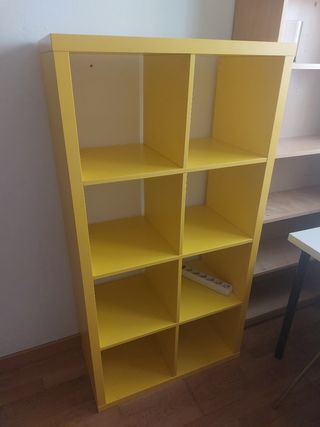 Estantería Kallax amarilla IKEA