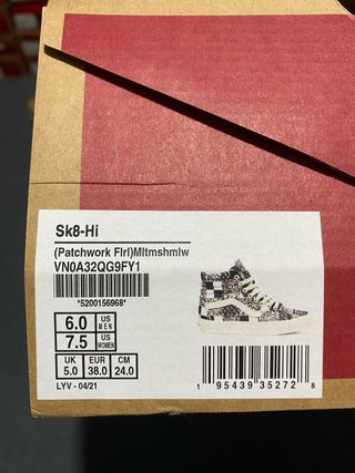 Vans Sk8-Hi Floral, Tg 38 - 39 - 40