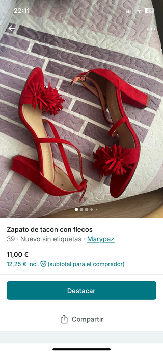 Tacones rojos Marypaz - 39