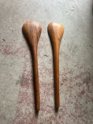 Set 2 Mestoli Legno Marrone