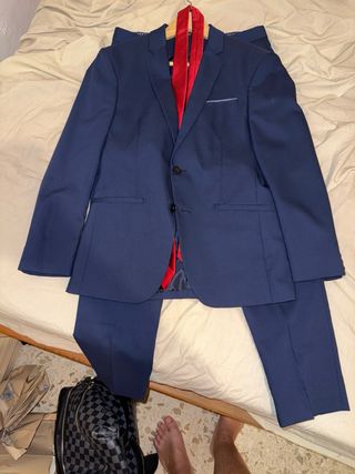Traje azul marino hombre