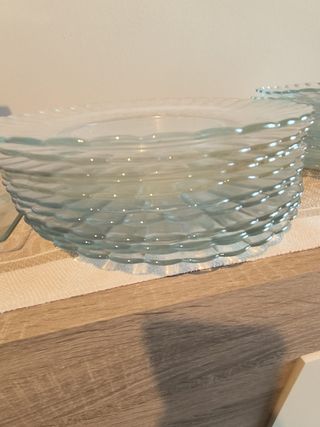 Platos Duralex cristal transparente.