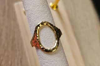 Lote 4 anillos acero ajustables