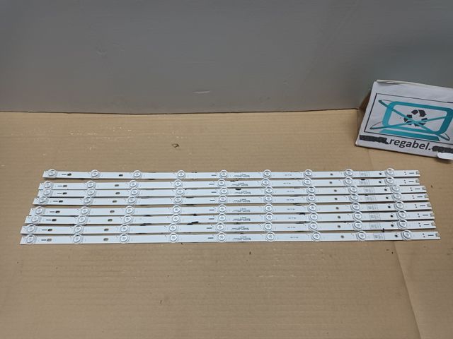 Kit 8 Tiras LED TV HISENSE 65E79NQ, (ref-34)