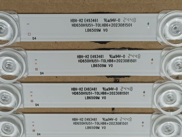 Kit 8 Tiras LED TV HISENSE 65E79NQ, (ref-34)