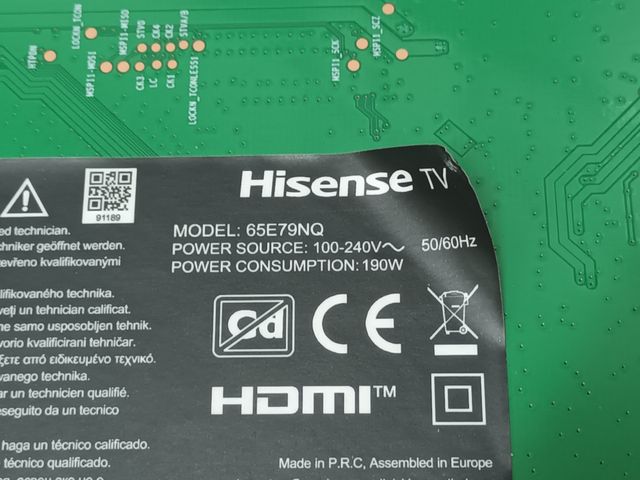 Kit 8 Tiras LED TV HISENSE 65E79NQ, (ref-34)