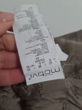 Gilet di pelliccia sintetica marrone e grigio