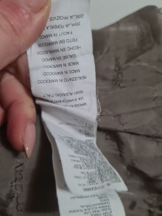 Gilet di pelliccia sintetica marrone e grigio