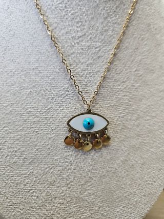 Collar Ojo Turco Dorado
