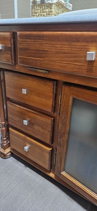 Mueble baño madera maciza