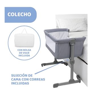 Cuna colecho Chicco Next2Me gris