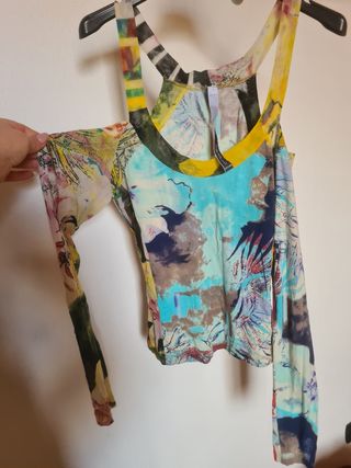 Top fantasia multicolor