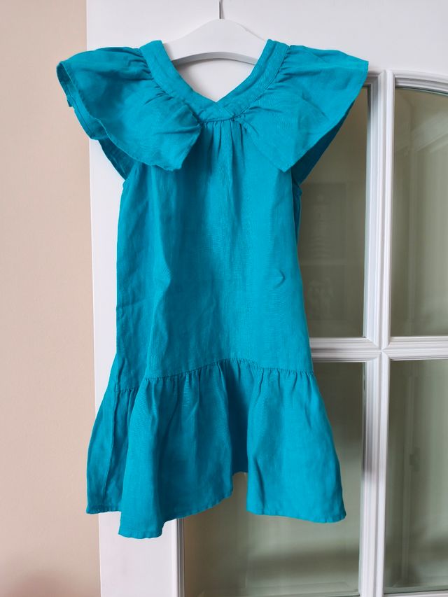 Vestido niña Zara turquesa