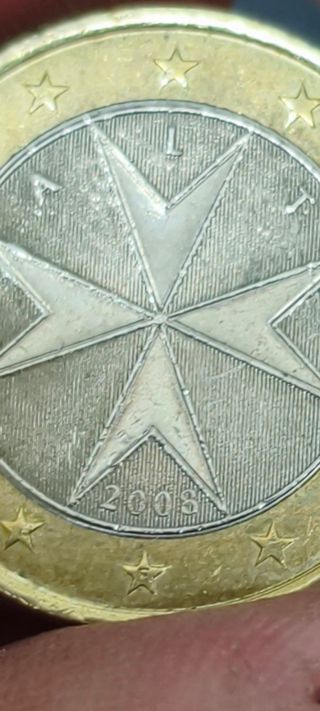 Moneda 1 euro Malta 2008