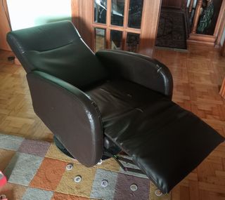 Butaca Relax Marrón - Piel Sintética