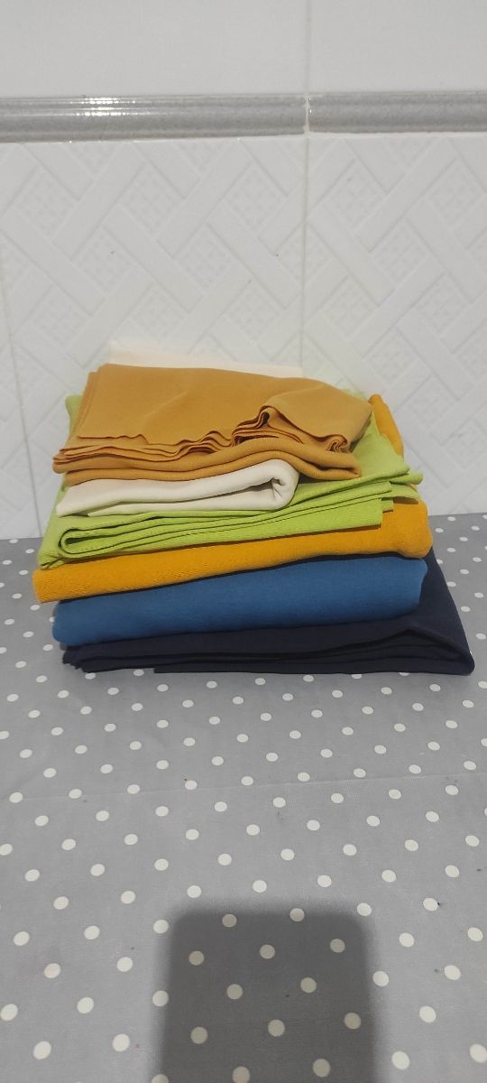 Retales de tela de punto- 7m aprox