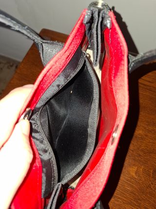 Borsa a mano vintage rossa