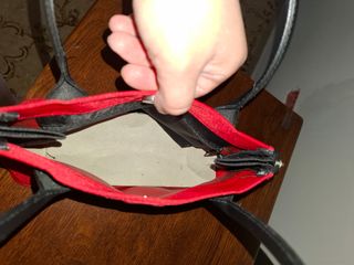 Borsa a mano vintage rossa