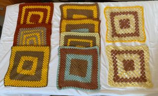 Coprisedia fatti a mano all'uncinetto