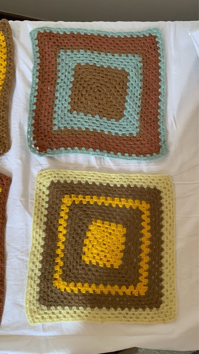 Coprisedia fatti a mano all'uncinetto