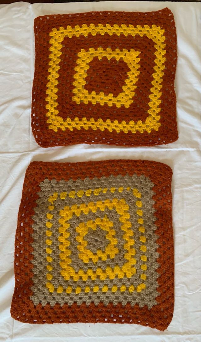 Coprisedia fatti a mano all'uncinetto