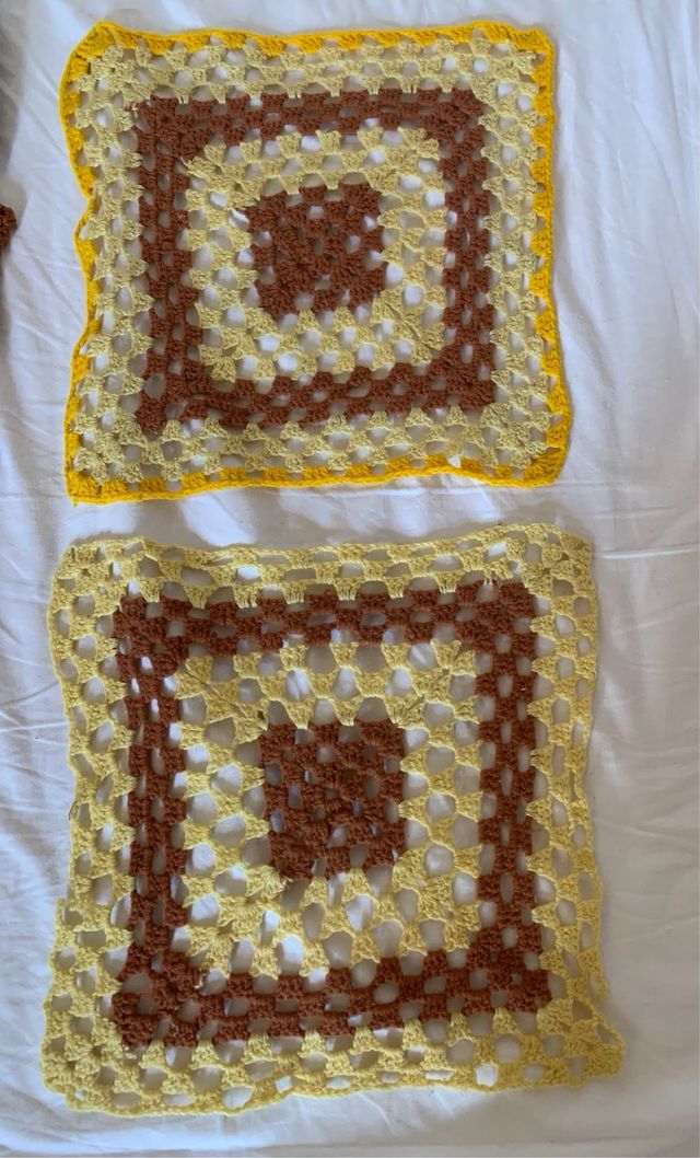 Coprisedia fatti a mano all'uncinetto