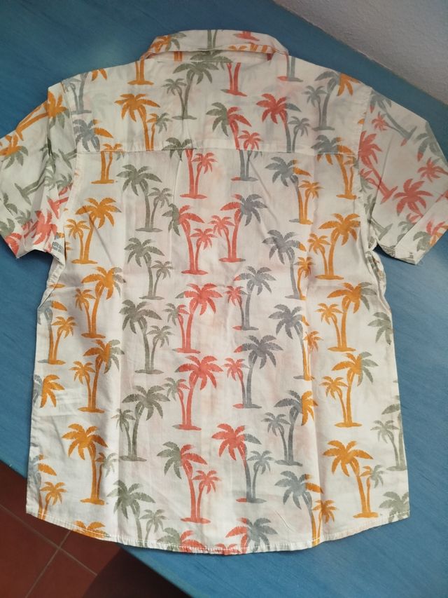 Camisa niño Losan - blanca y naranja