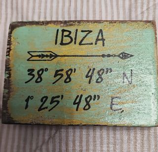 Imán nevera Ibiza - Coordenadas
