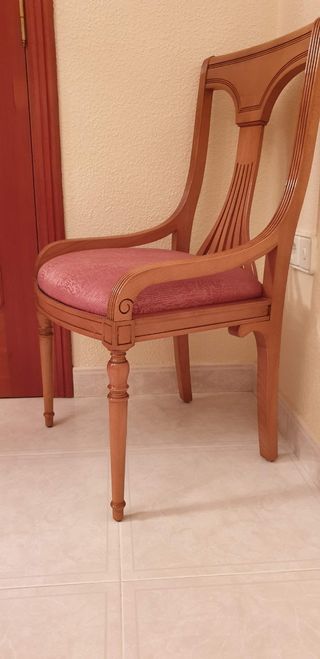 Conjunto salón-comedor madera