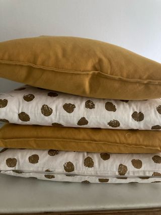 Cojines decorativos - Amarillo & Blanco
