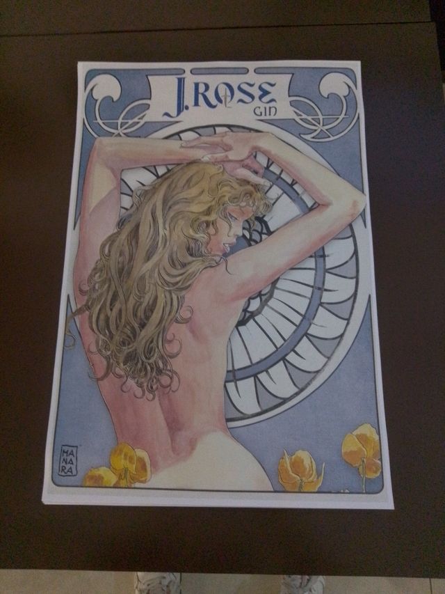 Poster J.Rose Gin Manara 33x48cm
