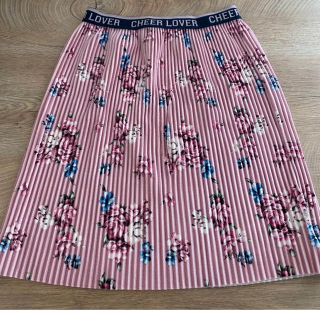 Gonna plissettata floreale bimba