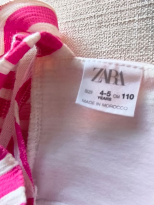 Vestido rayas niña Zara