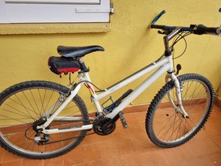 Bicicleta montaña blanca