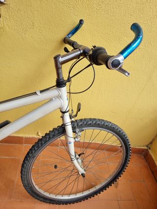 Bicicleta montaña blanca