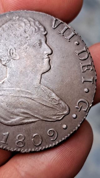 8 reales Fernando VII 1809 Sevilla