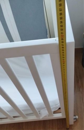 Cuna bebé Mobles Ros blanca