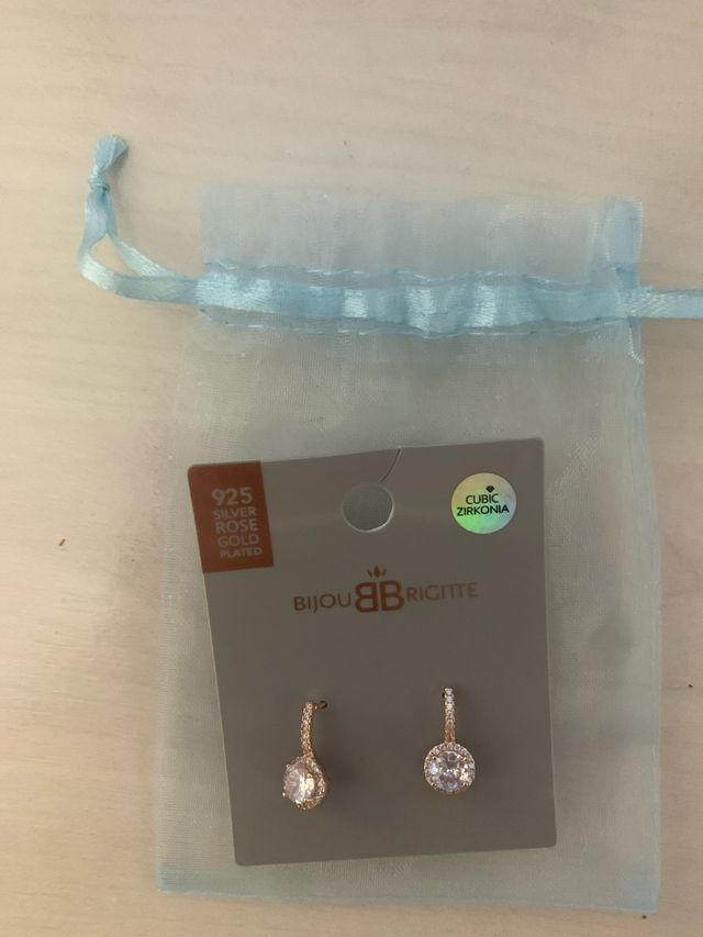 Pendientes Bijou Brigitte Plata/Oro