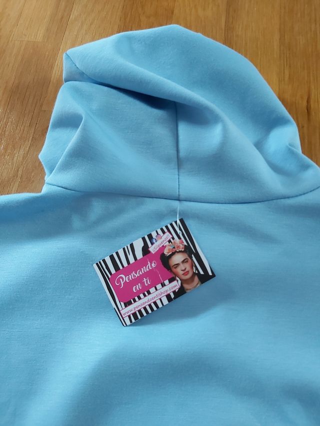 Sudadera con capucha azul - Talla S